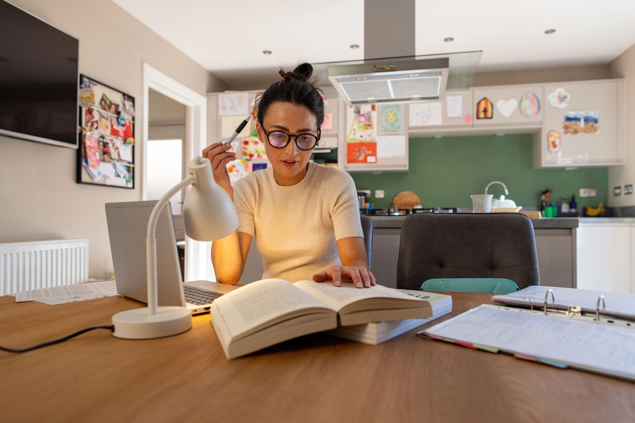 Writer at a desk symbolizing editorial work and analysis